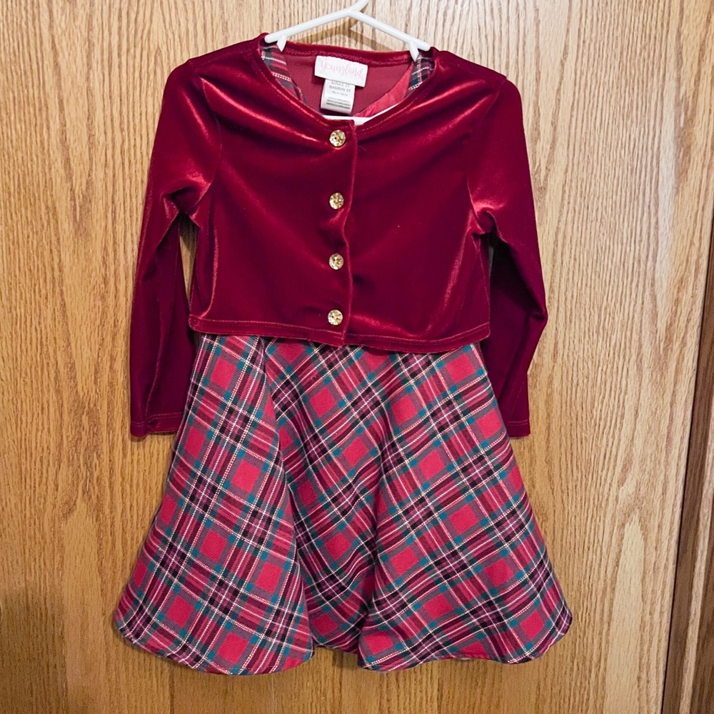 Young Land Holiday Dress - 3T